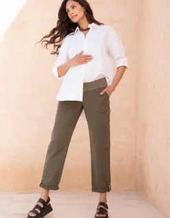 Shop Seraphine Ledger | Under Bump Cargo-Style Maternity Pants