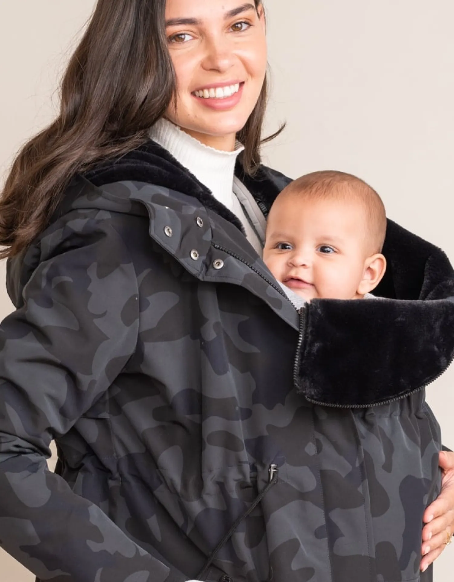 Sale Seraphine Leigh | Camo 3 in 1 Maternity & Babywearing Parka