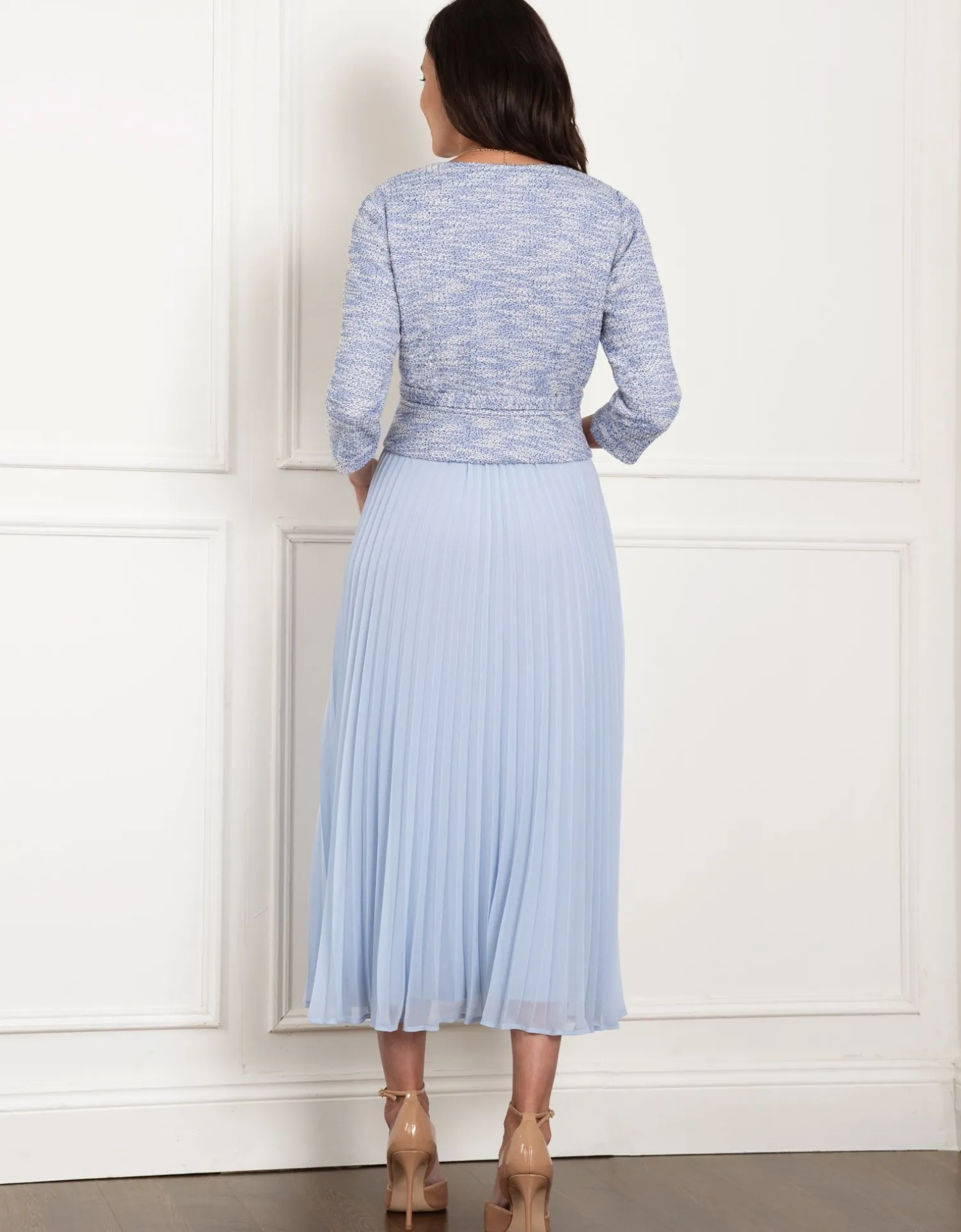 Store Seraphine Liara | Midi Length Jacket-Style Maternity-To-Nursing Dress