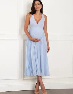 Store Seraphine Liara | Midi Length Jacket-Style Maternity-To-Nursing Dress