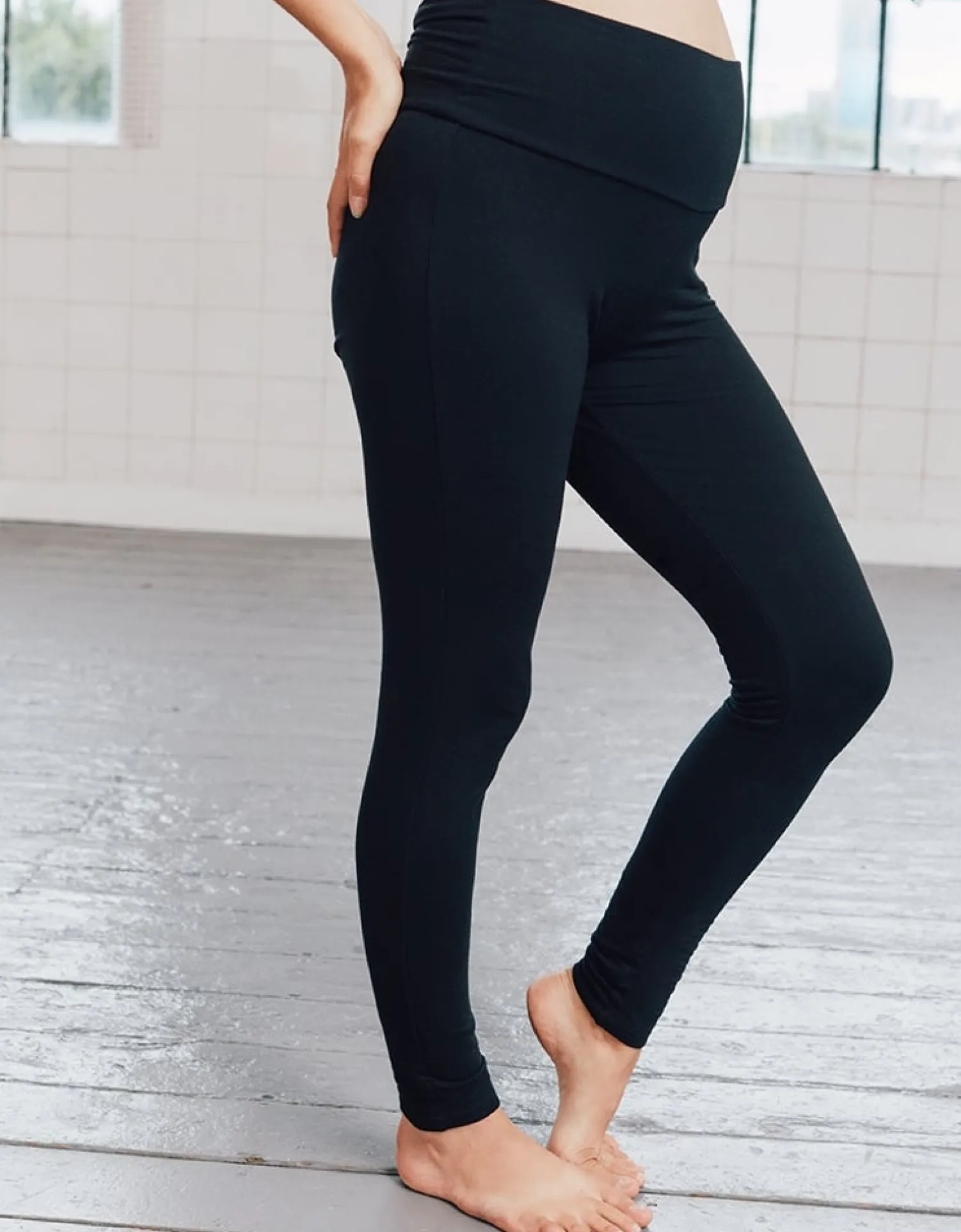 Online Seraphine Lyra | Black Thermal Maternity Leggings