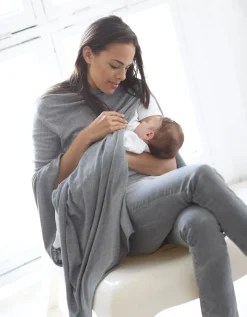 New Seraphine Madison | Grey Nursing Cover Maternity Shawl