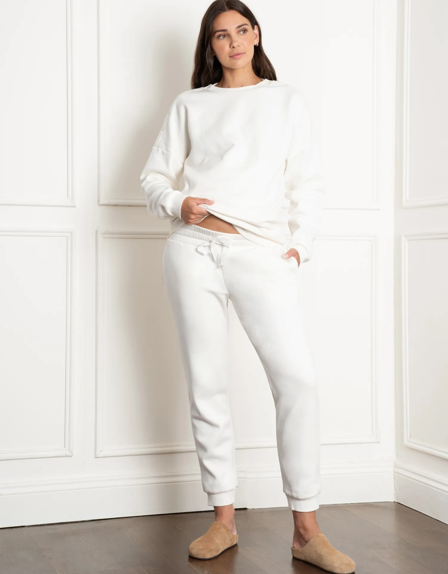 Clearance Seraphine Mairead | Fleece-Back Maternity Joggers