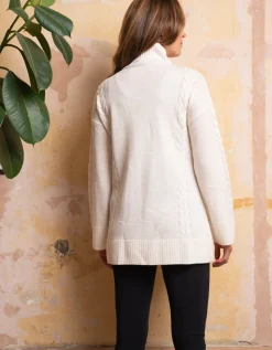 Clearance Seraphine Malene | Draped Merino Maternity & Nursing Sweater