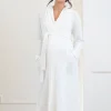 Online Seraphine Marquesa | Cotton Hooded Waffle Maternity-To-Nursing Dressing Gown