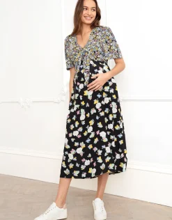 Sale Seraphine Mercie | Tie Front Maternity-To-Nursing Dress