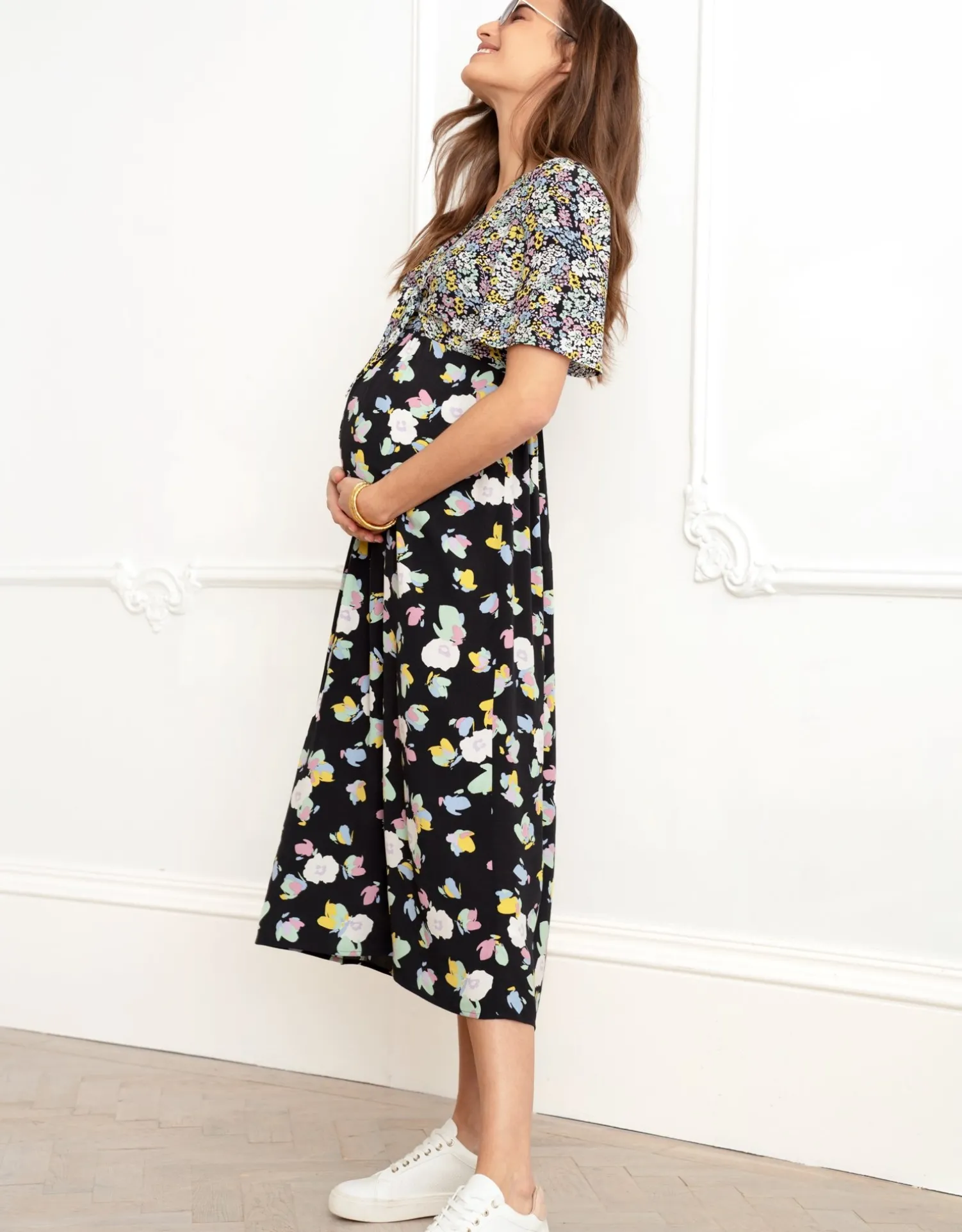 Sale Seraphine Mercie | Tie Front Maternity-To-Nursing Dress