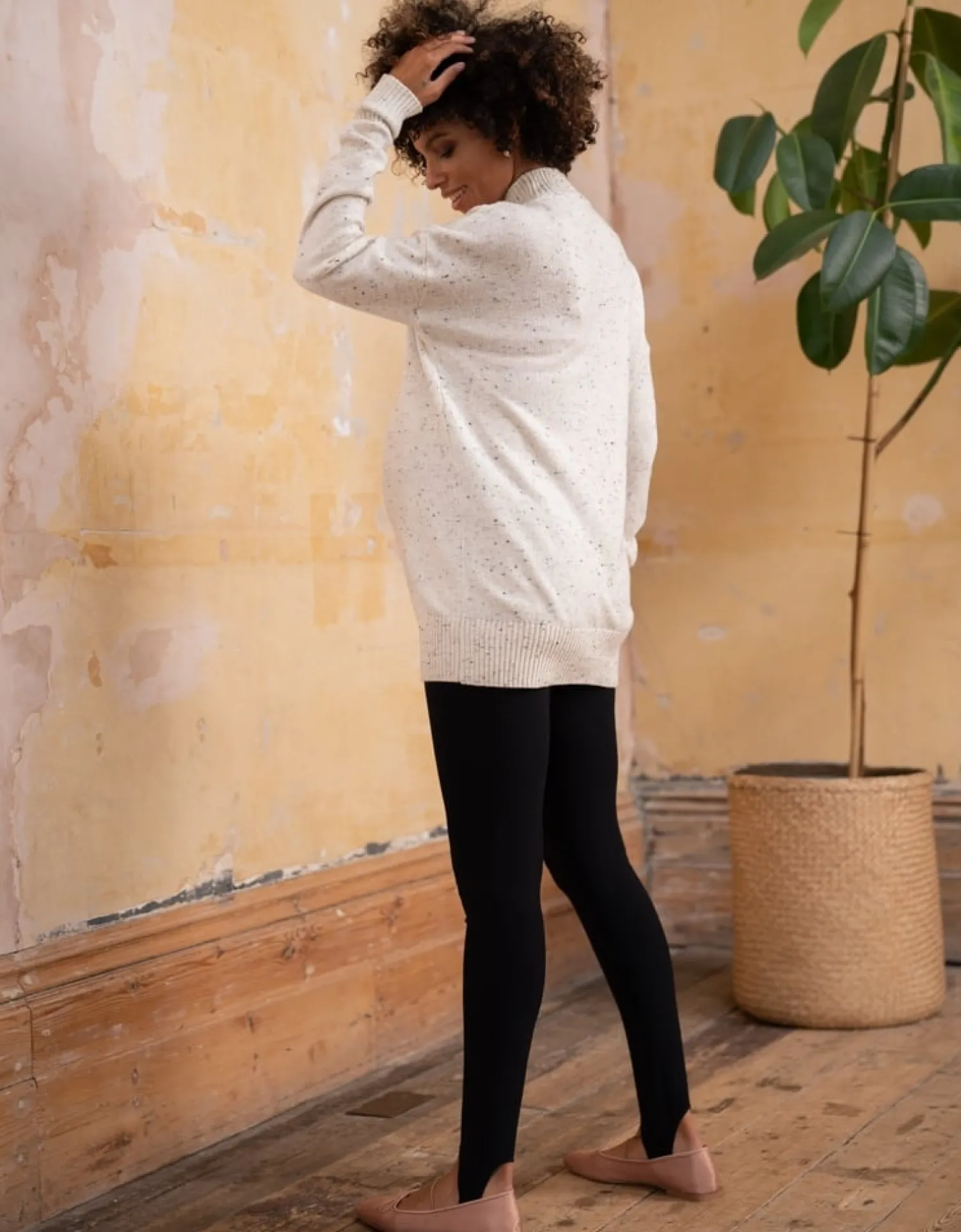 Best Sale Seraphine Merle | Layered Cotton Blend Maternity & Nursing Sweater