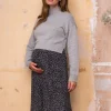 Store Seraphine Mitsy | Grey 2 in 1 Maternity & Nursing Dress