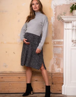 Store Seraphine Mitsy | Grey 2 in 1 Maternity & Nursing Dress