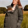 Best Seraphine Monika | Belted Maternity & Babywearing Puffer Coat