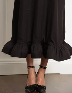 Shop Seraphine Moselle | Embellished Peplum Maternity Swing Dress