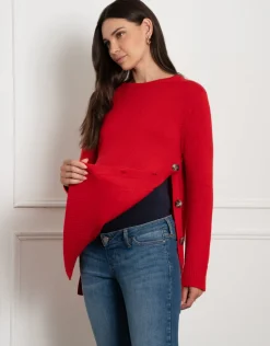 Sale Seraphine Naxos | Crew Neck Maternity & Nursing Knit Sweater