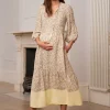 Cheap Seraphine Nico | Ditsy Floral Boho Midi Maternity & Nursing Dress