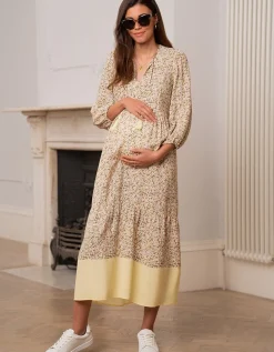Cheap Seraphine Nico | Ditsy Floral Boho Midi Maternity & Nursing Dress