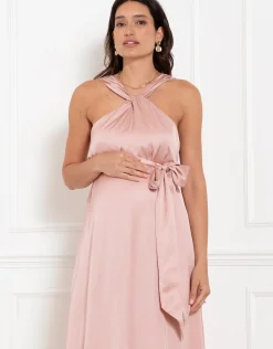 Online Seraphine Olethea | Reversible Halter Neck A-Line Maternity Dress