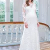 Store Seraphine Orphelia | Long Sleeve Lace Maternity Wedding Dress