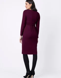 Sale Seraphine Peachey |  Stretch Jersey Maternity & Nursing Dress