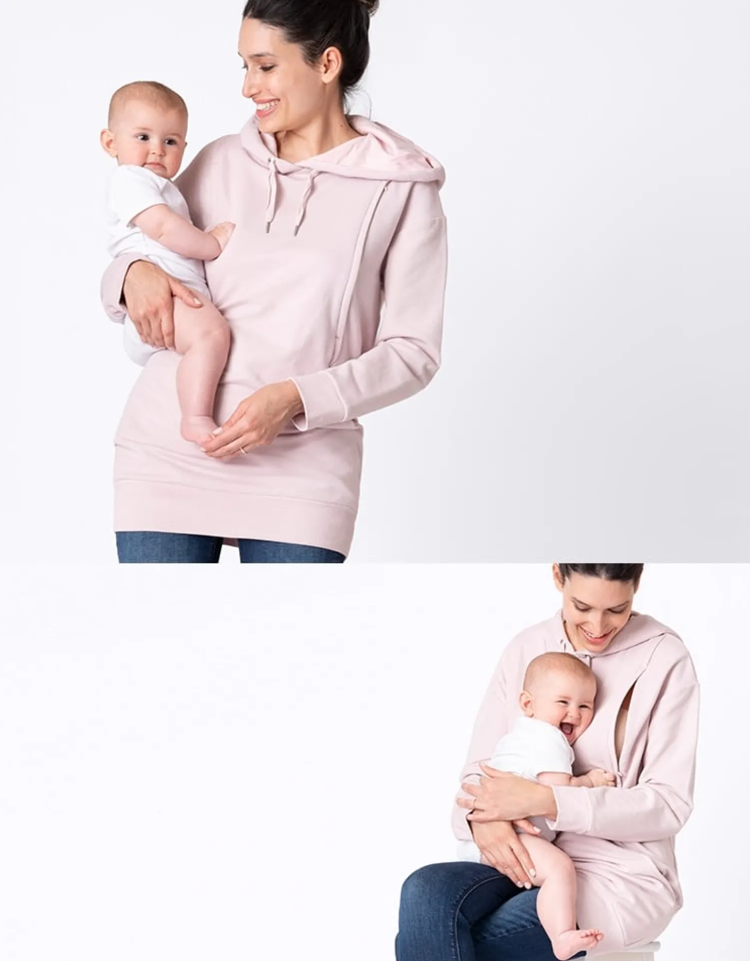 Cheap Seraphine Pernella | Blush Pink Maternity & Nursing Hoodie