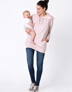 Cheap Seraphine Pernella | Blush Pink Maternity & Nursing Hoodie