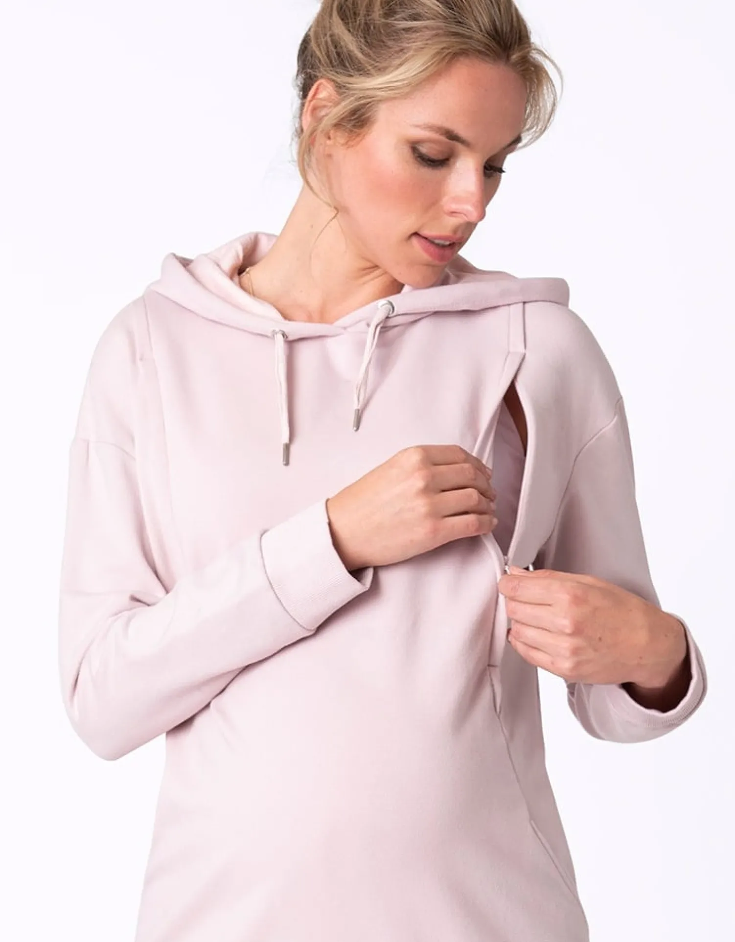 Cheap Seraphine Pernella | Blush Pink Maternity & Nursing Hoodie