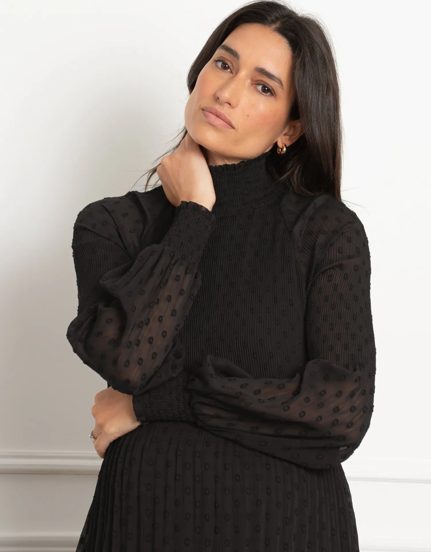 Hot Seraphine Raelynn | A-Line Pleated Maternity Tunic Dress