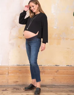 Fashion Seraphine Ren | Black Maternity & Nursing Sweater