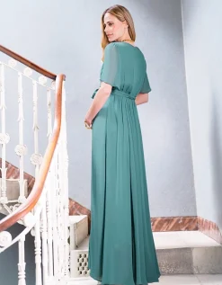 Cheap Seraphine Renae | Sage Green Maxi Maternity & Nursing Wrap Dress