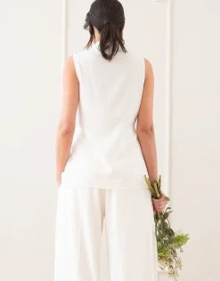 Cheap Seraphine Rhylee | Woven Crepe Sleeveless Twist Front Top