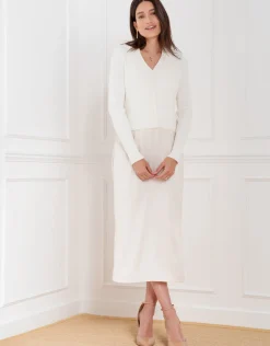 Fashion Seraphine Roma | Maternity-To-Nursing Slip Dress With Cardigan