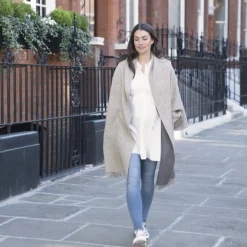 Online Seraphine Rudie | Two-Tone Luxury Maternity & Nursing Shawl Wrap
