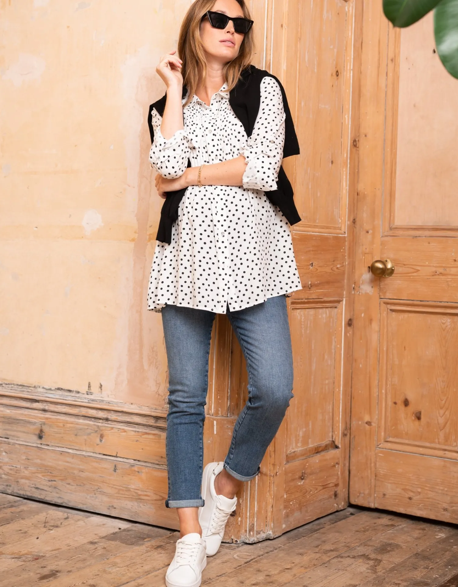 New Seraphine Russell | Organic Slim Boyfriend Maternity Jeans