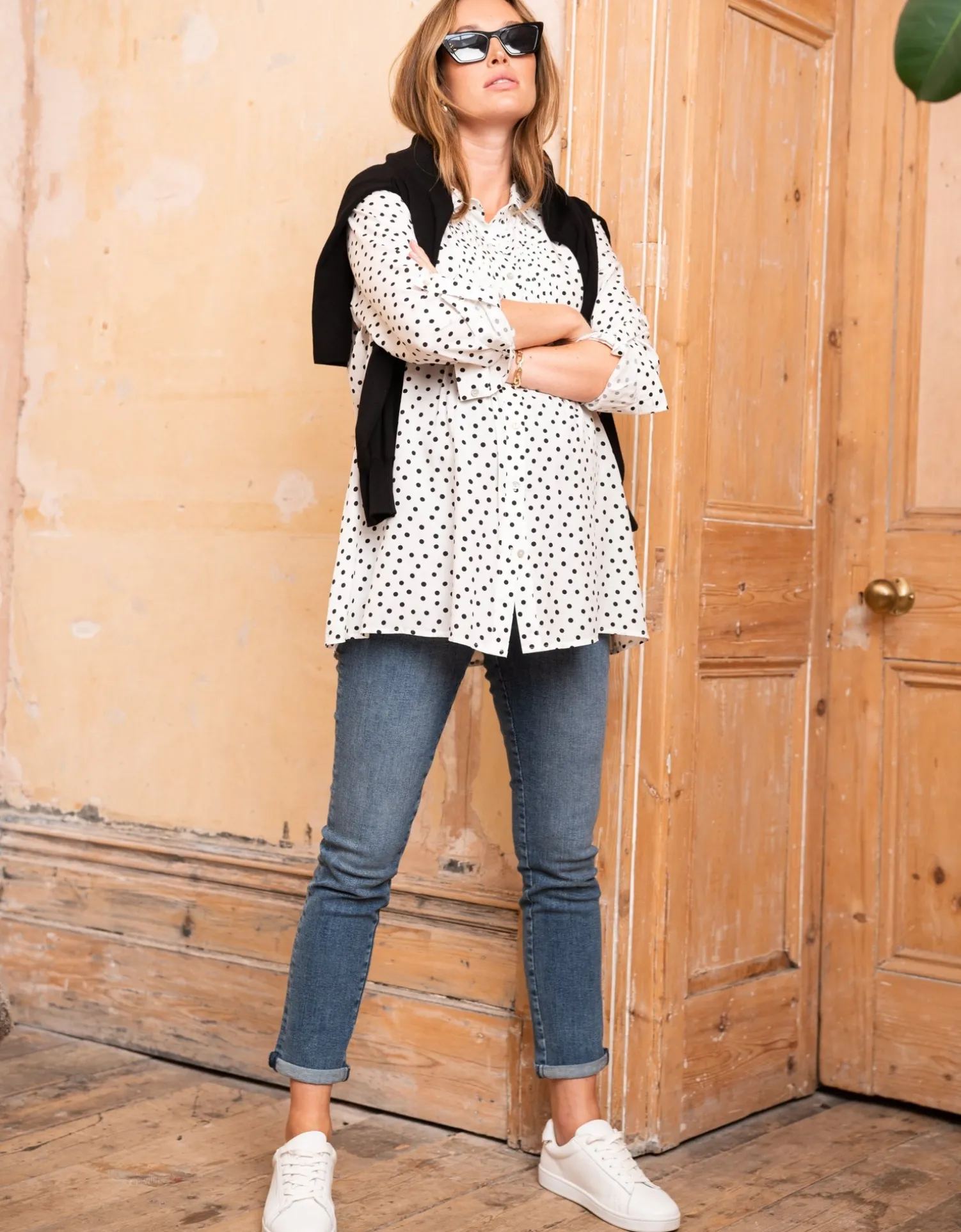 New Seraphine Russell | Organic Slim Boyfriend Maternity Jeans