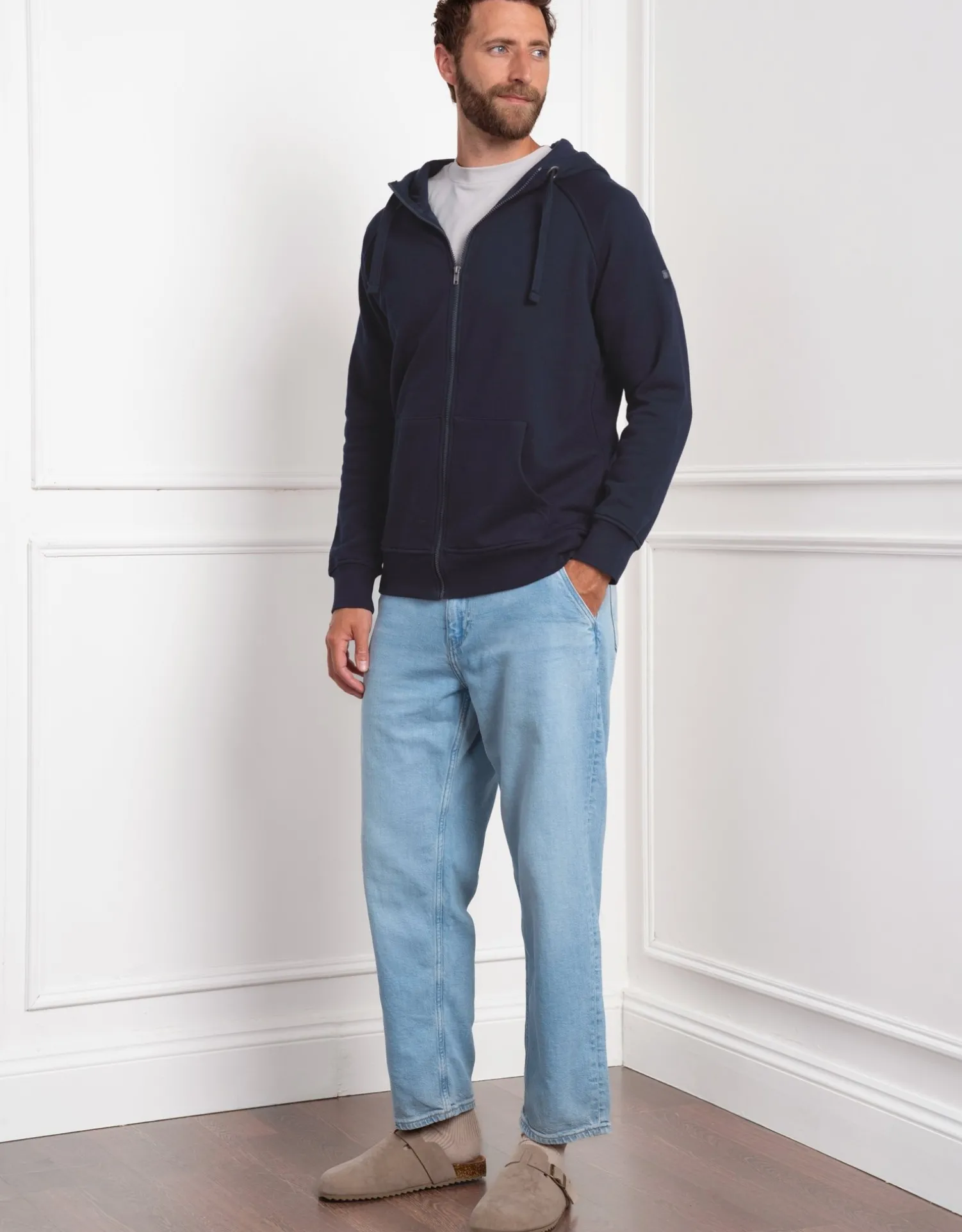 Online Seraphine Ryan | Navy Blue Men's Babywearing Hoodie