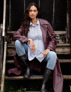 Outlet Seraphine Sakura | Pinstripe Maternity & Nursing Shirt