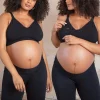 New Seraphine Samaria | Twin Pack Curve Bamboo Nursing Bras - Black