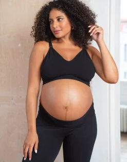 New Seraphine Samaria | Twin Pack Curve Bamboo Nursing Bras - Black
