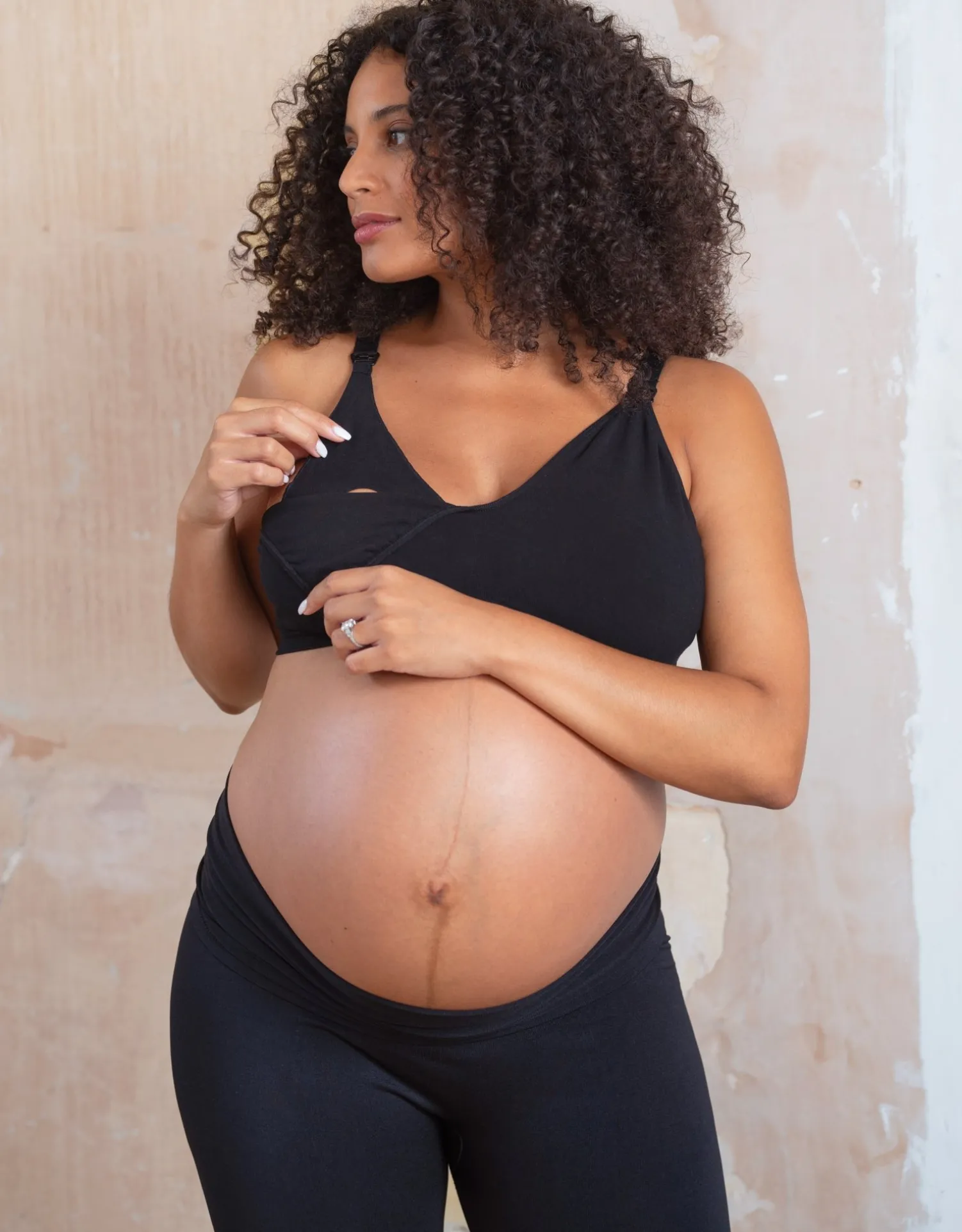 New Seraphine Samaria | Twin Pack Curve Bamboo Nursing Bras - Black
