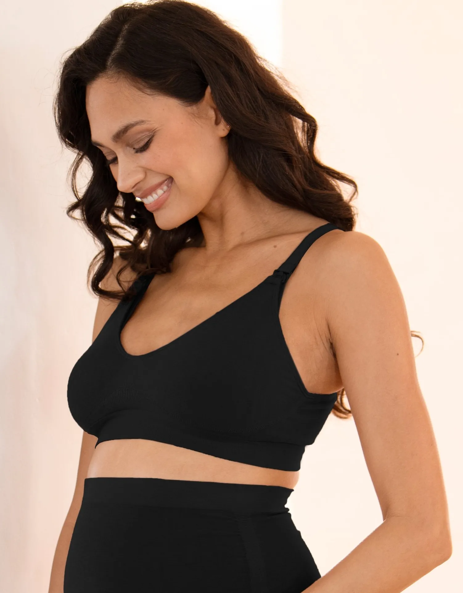 Outlet Seraphine Samson | Twin Pack Seamless Bamboo Maternity-To-Nursing Bras