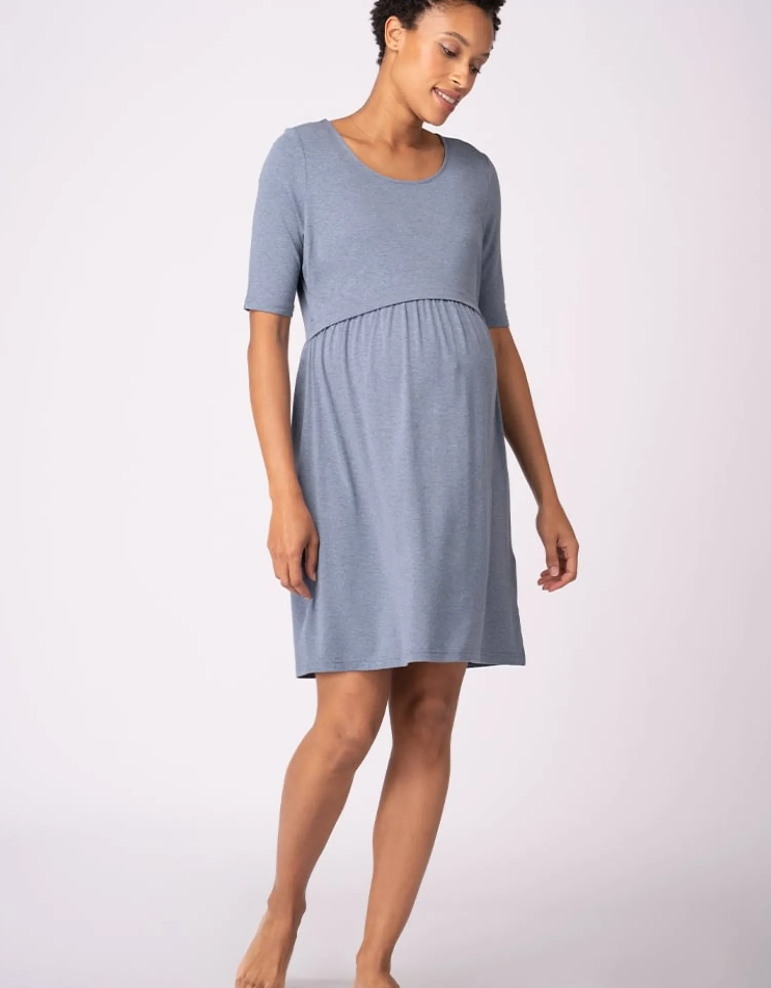 Best Seraphine Sia | Stretch Jersey Maternity & Nursing Nighties u2013 Twin Pack