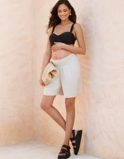 Hot Seraphine Sol | Twist Detail Maternity-To-Nursing Bikini Top