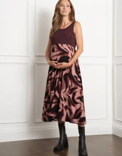 Store Seraphine Stormi | Knit Maternity & Nursing Jumper with Woven Skirt