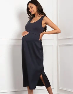 New Seraphine Symone | Scalloped Nursing Cardigan with Maternity Woven Skirt