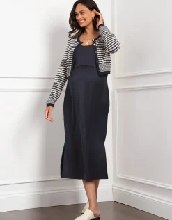 New Seraphine Symone | Scalloped Nursing Cardigan with Maternity Woven Skirt