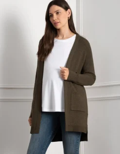 Clearance Seraphine Talisah | Viscose-Blend Knitted Maternity & Nursing Cardigan