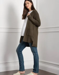Clearance Seraphine Talisah | Viscose-Blend Knitted Maternity & Nursing Cardigan