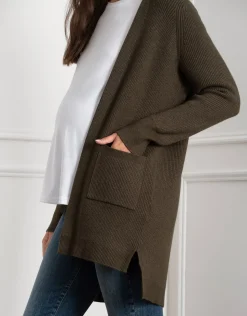 Clearance Seraphine Talisah | Viscose-Blend Knitted Maternity & Nursing Cardigan