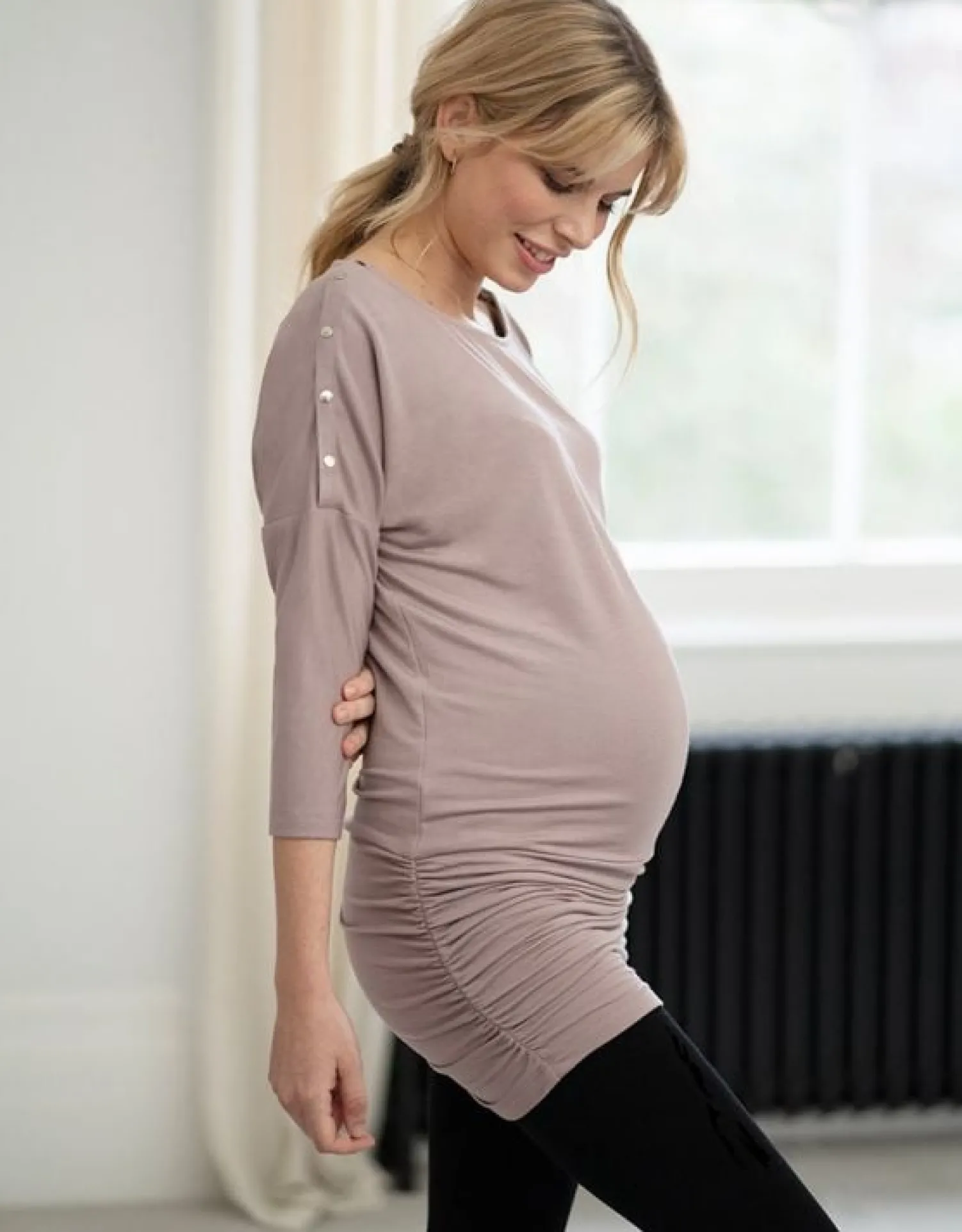 Discount Seraphine Tammy | Black Bamboo Under-Bump Maternity Leggings