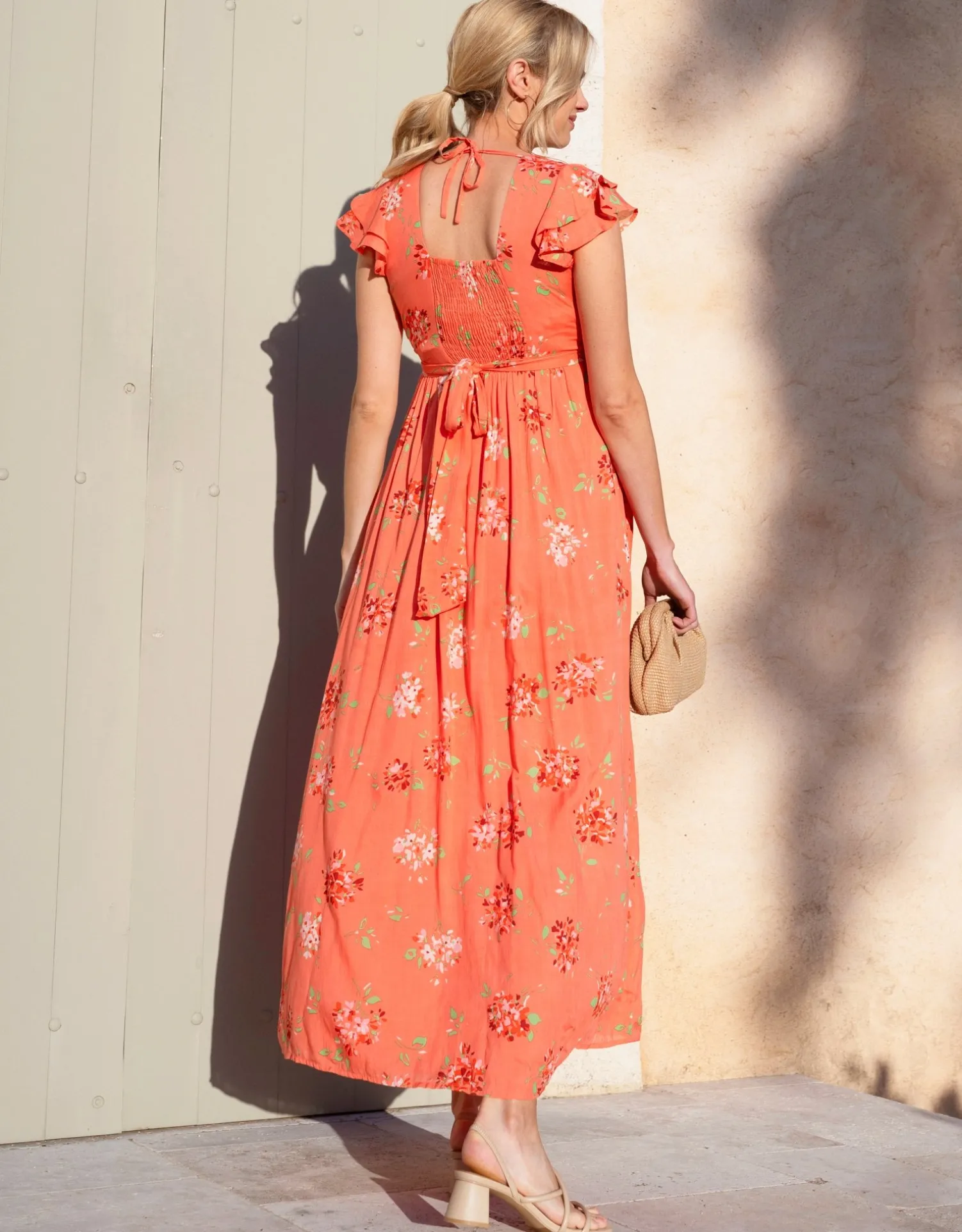 Discount Seraphine Tanya | Flutter Sleeve Maxi Wrap Maternity Dress