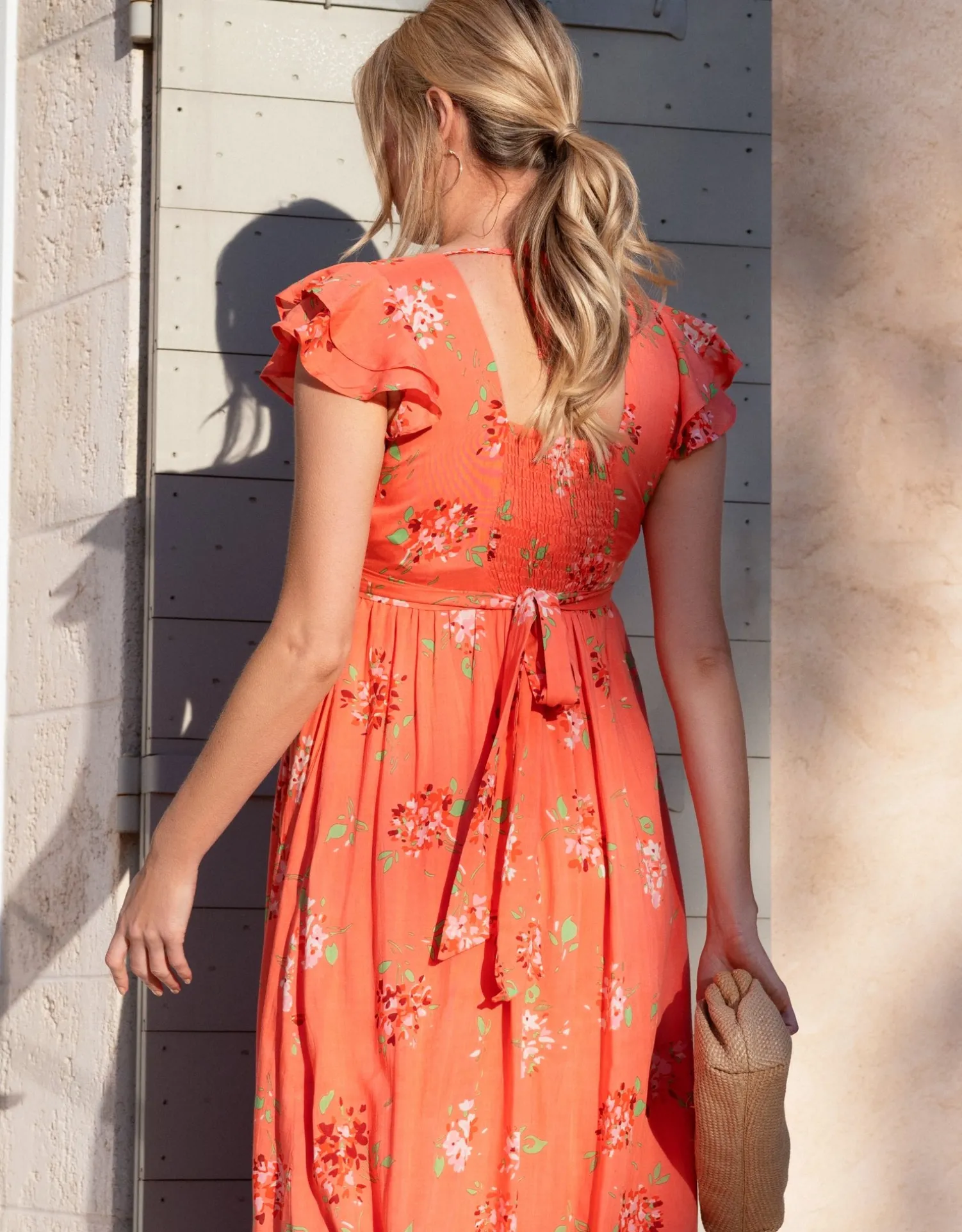 Discount Seraphine Tanya | Flutter Sleeve Maxi Wrap Maternity Dress
